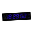 thumbnail image 3 of Abbracc LED Digital Clock Bedroom Display Date Calendar Bar Wall Hanging Alarm Clock Blue, 3 of 9