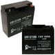 2x Pack - APC SMART-UPS RM SU1400RMXLNET Battery Remplacement - UB12180 Universel Scellé Plomb Acide Battery (12V, 18Ah, 18000mAh, T4 Terminal, AGM, SLA) – image 1 sur 4