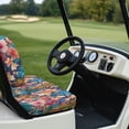 thumbnail image 6 of Pzuqiu Tropical Flowers Vibrant Colors Golf Cart Seat Covers Comfortable, for Golf Carts, Golfcart Accessories, Compatible with Most Club Cars Golf Carts Ezgo, 6 of 10