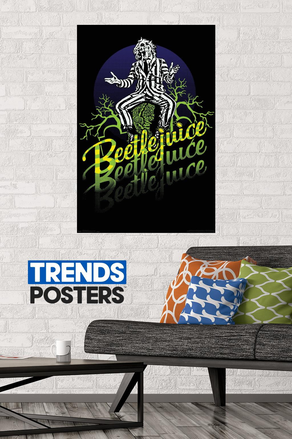 Beetlejuice - Yellow and Green Neon Wall Poster, 22.375" x 34"
