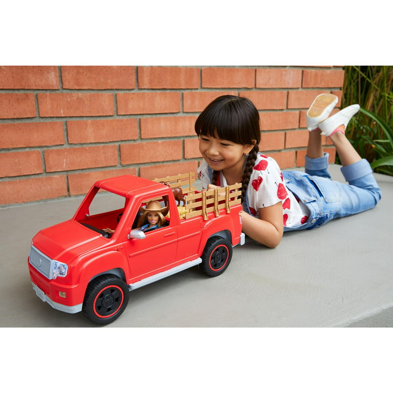 Jeg accepterer det Dusør forklare Barbie Estate Sweet Orchard Farm Doll & Pickup Truck with Accessories -  Walmart.com