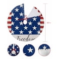 thumbnail image 7 of 4th of July Christmas Tree Skirt 36 Inches Large Christmas Skirt Tree,Independence Day American Flag Red Striped Blue Star Tree Skirt Christmas Decorations for Fireplace Party Holidays Indoor Outdoor, 7 of 7