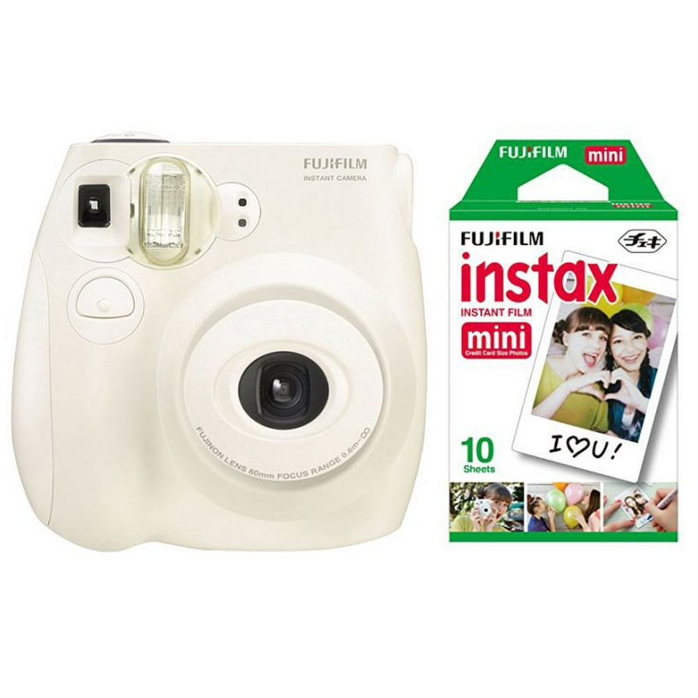 Fujifilm Instax Mini 7S Instant Camera (with 10-pack film) - White ...