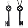thumbnail image 1 of Halloween Metal Key Skeleton Props Neil Gaiman Black Treasure Chest Key Necklace, 1 of 6