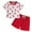 White, variant on Boys Clothes Baby Outfits Shirts Sets Kids Unisex Summer Cotton Stripe Printed Short Sleeved Basketball 12 18 24 Month 3T 4T 5T Pajama Set Outfit 2-Piece