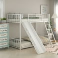 thumbnail image 3 of Metal bunk bed with slide, twin over twin, white, 3 of 5