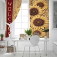 thumbnail image 5 of Fsddascl Yellow Sunflowers Blackout Curtains for Bedroom/Living Room, Thermal Insulated Kitchen Curtains, Farmhouse Vintage Country Floral on Linen Grommet Darkening Window Treatment Drapes 42"x63"x2, 5 of 6