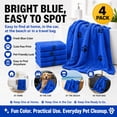 thumbnail image 2 of XL Microfiber Dog Bath Towel, 100×60CM Super Absorbent Quick-Drying Pet Grooming Towel for Small, Medium & Large Dogs and Cats, Machine Washable, 2 of 9