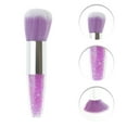 thumbnail image 3 of Unique Bargains 1 Pc Fluffy Blush Brush for Business Travel Silver Tone Purple Artificial Fiber Wool Plastic, 3 of 5