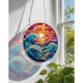 thumbnail image 5 of Clearance！Acrylic Suncatcher Jigsaw Puzzle-Emerald Flame Hummingbird, Window Suncatcher Acrylic Puzzle, DIY Suncatcher Kits for Adults, Home Decor Gift for Women, Mom, Friends (7.4 in), 5 of 8