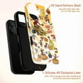 thumbnail image 4 of Curious Monkey Halloween Phone Case, Autumn Harvest Trick or Treat iPhone Cover, Whimsical Fall Cartoon Protective Case for iPhone 16 15 14 13 12 11 Plus Pro Max Mini – Warm Yellow Variant, 4 of 6