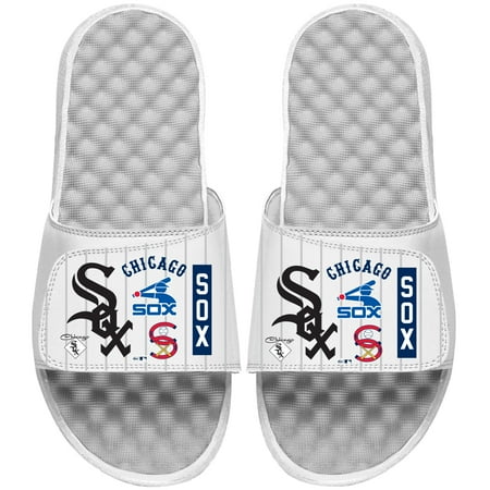 

Men s ISlide White Chicago White Sox Collage Slide Sandals