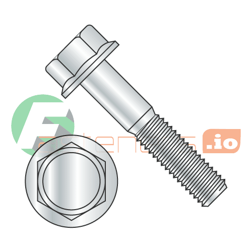 M10-1.5 x 20 mm Hex Flange Bolts / Non-Serrated / Grade 8.8 / Zinc / DIN6921 (Quantity: 500 pcs)