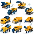 thumbnail image 2 of Juego 5 en 1 de vehículos de construcción robóticos para niños pequeños Toy MIEBELY, 2 of 7