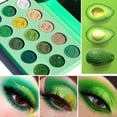 thumbnail image 3 of Paleta de Sombras de ojos Sincero maquillaje verde duradero, 3 of 5