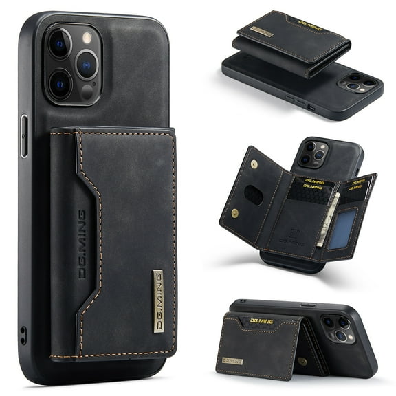 2 in 1 Detachable Back Cover Compatible with iPhone 14 Case 2022, iPhone 14 Wallet Case with Card Holder Leather Pocket Slim Phone Cases 6.1''