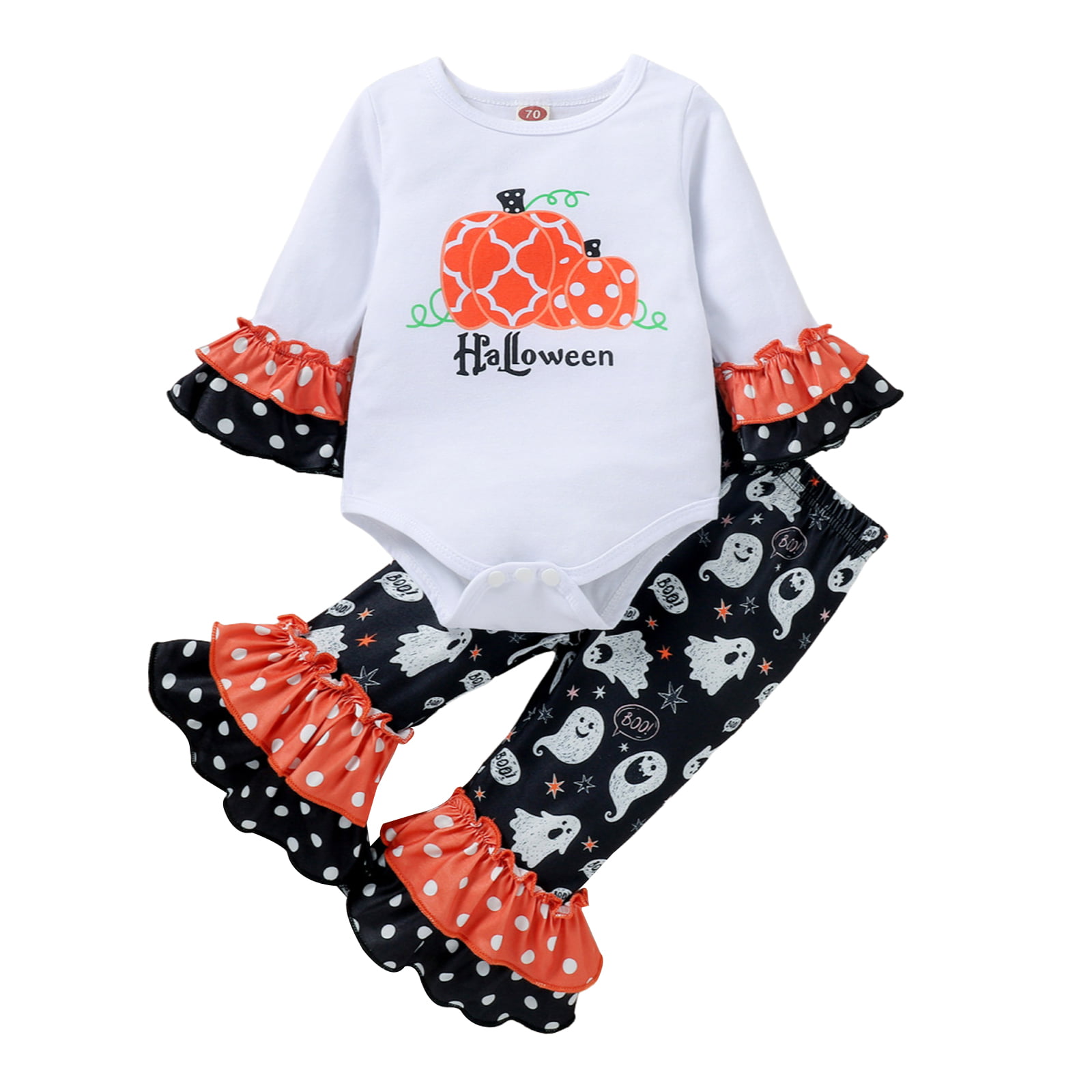 Denim Pantalon Vêtements 2pcs Kids Baby Girls Fashion tenues à manches longues Floral Tops 