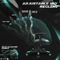 thumbnail image 6 of Homall Gaming Chair office Chair with Headrest & Lumbar Support, Light Blue, 6 of 7