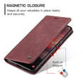 thumbnail image 5 of CaseMe Leather for Samsung Galaxy A36 5G Case, Flip Wallet Leather Case with Card Holder Magnetic Closure Shockproof Kickstand Protective Phone Cases Cover for Samsung Galaxy A36 5G 6.5-inch,Wine Red, 5 of 12