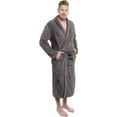 thumbnail image 2 of Faithtur Men Shawl Bathrobe Robe Coat Long Gown Padded Plus Velvet Nightwear, 2 of 5