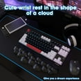 thumbnail image 5 of Gaming Keyboard Wrist Rest Pad,Ergonomic Memory Foam,Easy Typing Pain Relief for PC/Laptop-Black, 5 of 8