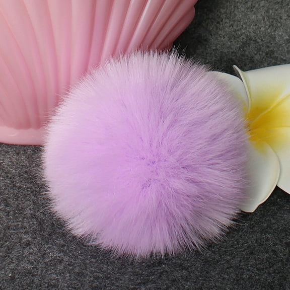 Staron under $5 Faux Fur Pompom 10cm for Knitting Hats, DIY Craft Accessory for Keychain Beanie, Fluffy Hat Topper