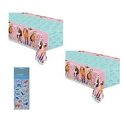 Unique Spirit Riding PriNst Free Horse Birthday Party Supplies Bundle includes Plastic Table Covers - 2 Pack