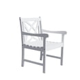 thumbnail image 1 of Vifah Fauteuil d'Extérieur Bradley en Blanc, 1 of 6