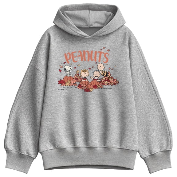 Peanuts - Fall Fun - Women's Oversized Fleece Hoodie Sweatshirt