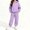Purple, variant on BRGZLK Boys Girls Hoodie Sweatsuit Set Trendy Solid Color Long Sleeve Half Zip Pullover Sweatshirt and Sweatpants Comfort Warm Tracksuit Fall Winter Clothes for Daily Wear 2026 Black 7-8 Years
