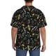 thumbnail image 3 of Balery Wasp and Florals Camisa Casual de Manga Corta con Botones para Hombre, Texturizada, Estilo Cubano, para Playa, Verano-4X-Large, 3 of 5