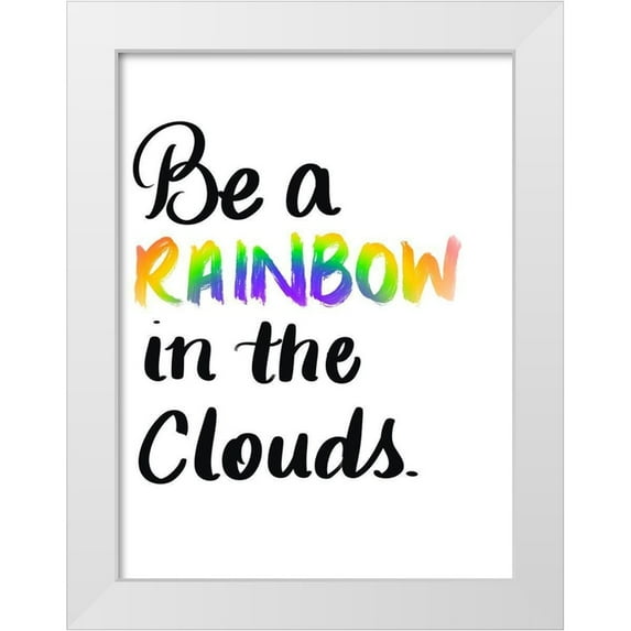 Batista, Dee 25x32 White Modern Wood Framed Museum Art Print Titled - Rainbow