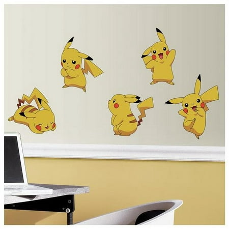 Pokemon Pikachu Yellow Peel Wall Decals, by RoomMates