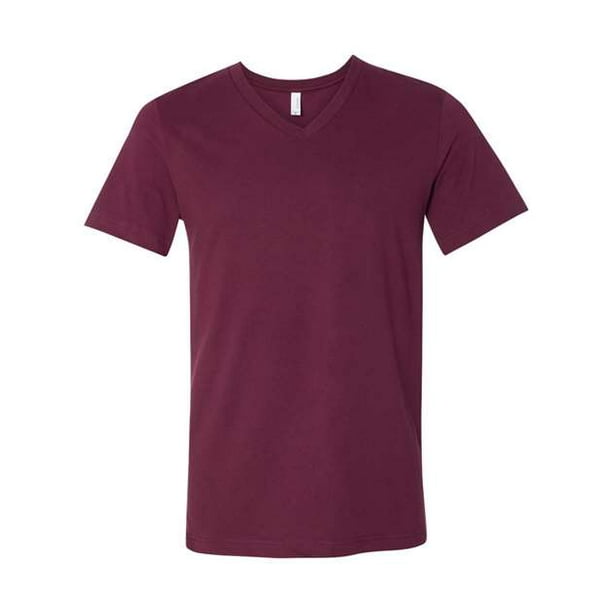 Camiseta de manga corta con cuello en V de Bella+Canvas Jersey bella lienzo 3005