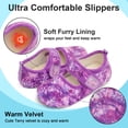 thumbnail image 3 of JOINFREE Women Adjustable Rubber Sole Furry Indoor Outdoor Slippers, 3 of 10