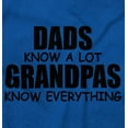 thumbnail image 2 of Dad Knows A lot Grandpa Everything Men's Big & Tall Crewneck Sweatshirt Brisco Brands 4X, 2 of 5