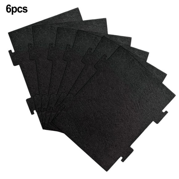 Activated Charcoal Filters for Microwave Oven Compatible for Kitchen Aid Low-Profile Model KMLS311HBL for Whirlpool Over The Range Microwave Hood Models W11282981 6 Pack