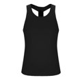 thumbnail image 3 of WAVSUF Summer Solid Color Tank Tops for Men Bodybuilding Sleeveles Vest Round Neck Pullover Black Size 3XL, 3 of 7