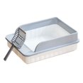 thumbnail image 4 of Caja de arena semicerrada, caja de arena para gatos, caja de arena duradera, orinal fácil de limpiar para todo tipo de arena para gatos, 4 of 9
