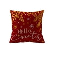 thumbnail image 2 of Uutvery Christmas Snowflake Tree Pillow Cover,Winter Decorative Pillows Sofa Couch Bed Living Room,Merry Christmas Farmhouse Decoration,Xmas Indoor Decor Seasonal Home Accent,17.7x17.7 Inches, 2 of 7