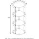 thumbnail image 2 of 5 Tier Corner Display Rack Multipurpose Shelving Unit, Dark Cherry/Black, 2 of 5