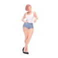 thumbnail image 3 of Figura de chica escala 1:64, modelo en miniatura de , figuras de resina pintadas a mano, decoración de ., 3 of 8