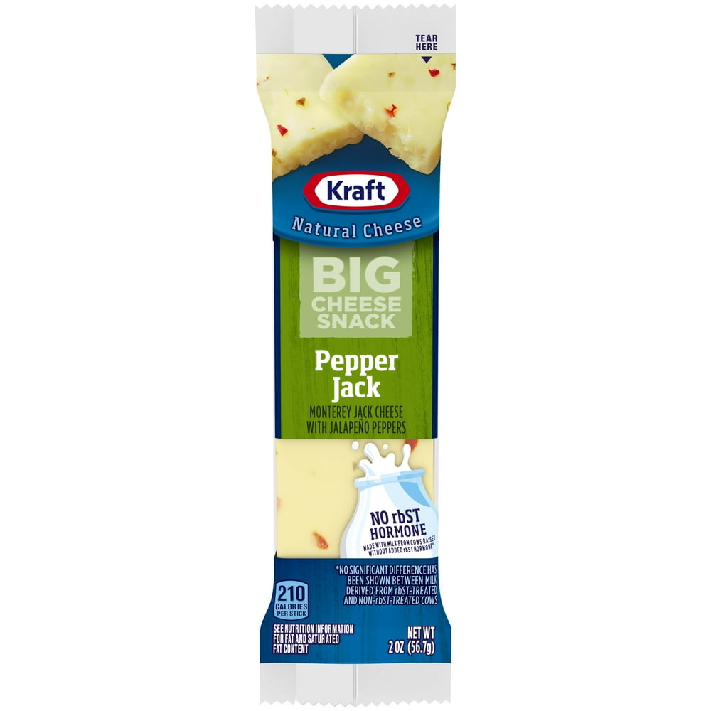 Kraft Pepper Jack Big Cheese Snack Bar, 2 oz Stick