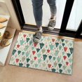thumbnail image 2 of Beige Christmas Tree Pattern Door Rugs,Washable Non Slip Door Mats Indoor,Decorative Door Mats,Entry Mat Indoor for Entrance,Bedroom,Kitchen,Bathroom,16"x24", 2 of 6