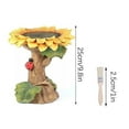 thumbnail image 3 of EARKITY Bird Bath for Outdoor, Beautiful Resin Sunflower Birdbath, Hand-Made Weather-Resistant Bird Bath Bowl Garden Statue Basin, Bird Feeding Station for Yard, 3 of 9