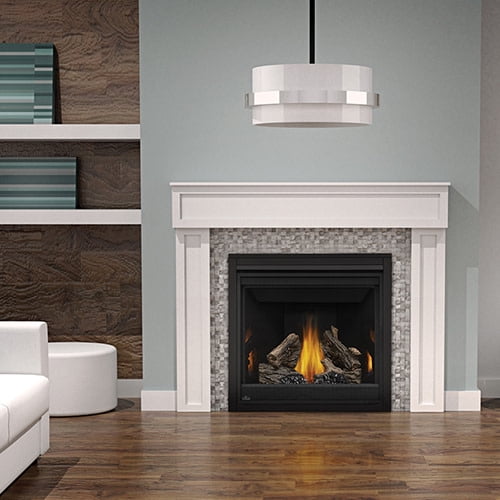 Direct Vent Natural Gas Fireplace, Direct Vent Natural Gas Fireplace With Mantel