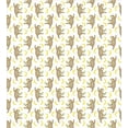 thumbnail image 3 of Ambesonne Sloths Duvet Cover Sets, Tropical Sloths and Bananas, 2-Queen, Cocoa White Yellow, 3 of 3