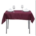 thumbnail image 6 of BalsaCircle Christmas Holidays 54" x 54" Burgundy Square Polyester Tablecloth Linen, 6 of 7