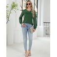 thumbnail image 6 of Zeagoo Womens Elegant Blouse Lace Long Sleeve Tops Dressy Cute Fall Tops Casual Work T-Shirts, 6 of 8