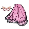 thumbnail image 4 of Mariposa Fairy Wing Cape Costume Photo Prop Cherub Elf Accesorio Dress up Shawl para Festival Niños Halloween Birthday Stage Performance , Rosa A rosa 1 Hugo Ala de vestuario, 4 of 8